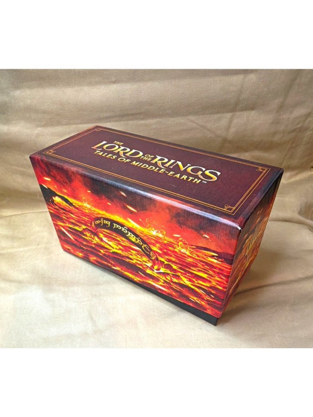 Lord Of The Rings LOTR Tales Of Middle Earth Empty Deck Box One Ring Organizer